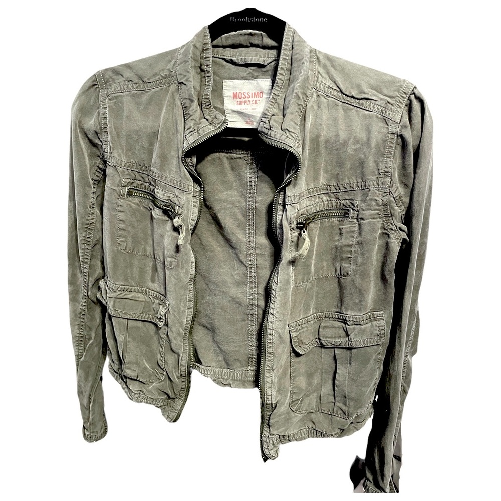 Mossimo Supply Army Green Bomber Jacket